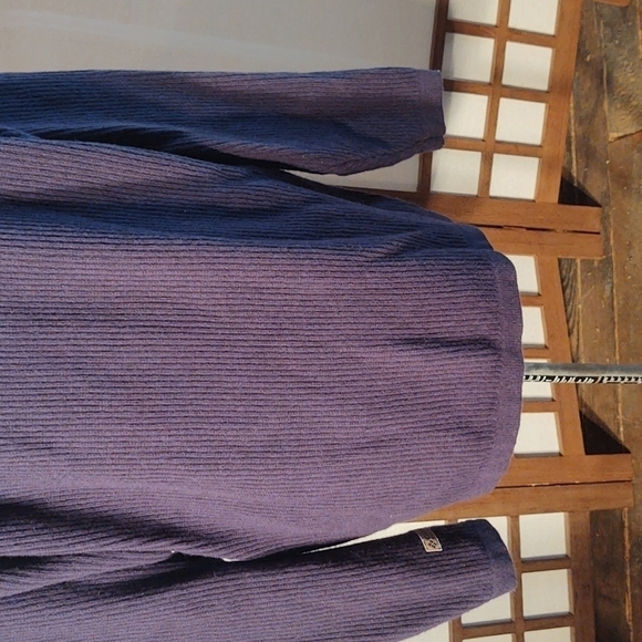 Vintage Columbia Navy Merino Wool Blend Ribbed Sweater Sz XL - Picture 7 of 10
